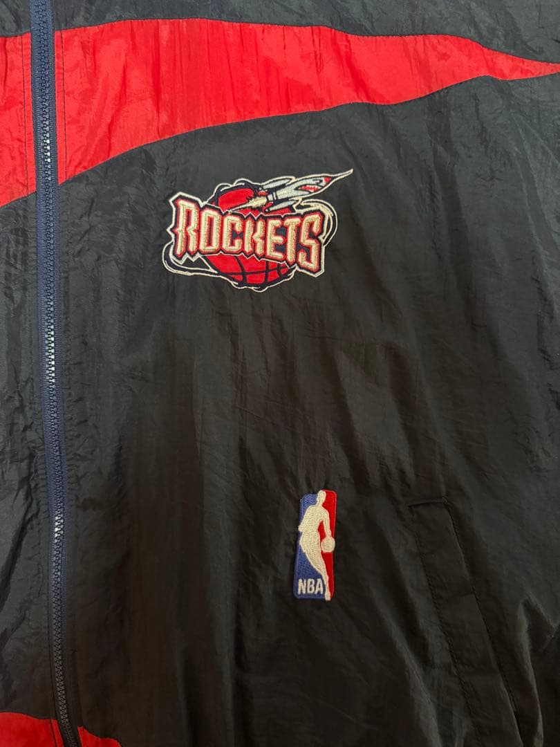 90s NBA vintage ナイロンジャケット　rockets