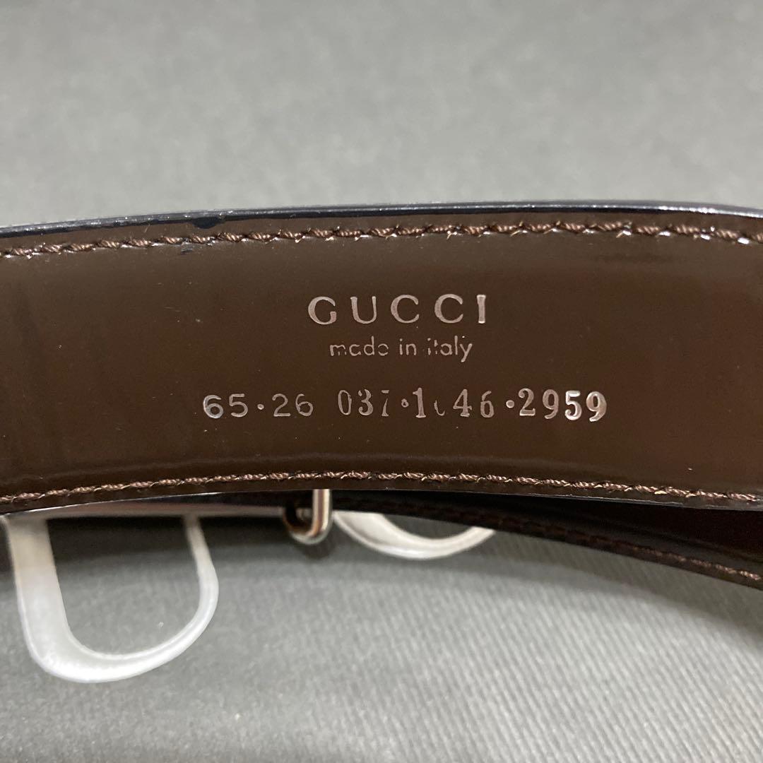 美品　グッチ　GUCCI　ベルト　スクエアGバックル