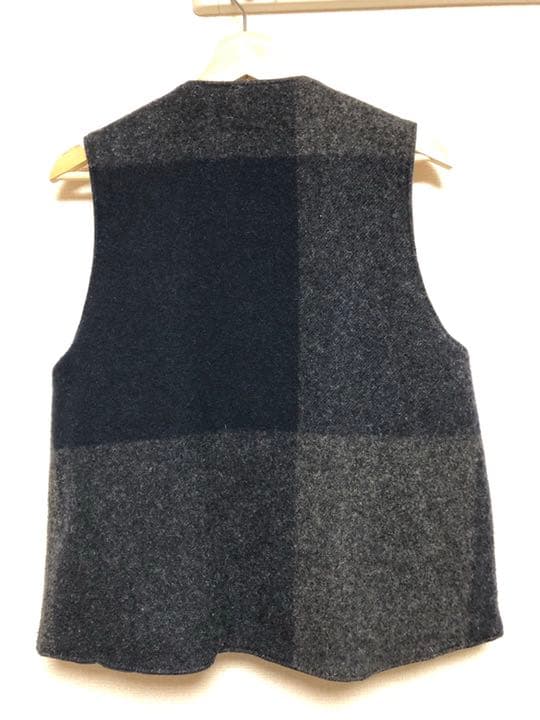 エンジニアードガーメンツ　リバーシブルオーバーベスト　ネイビー　S