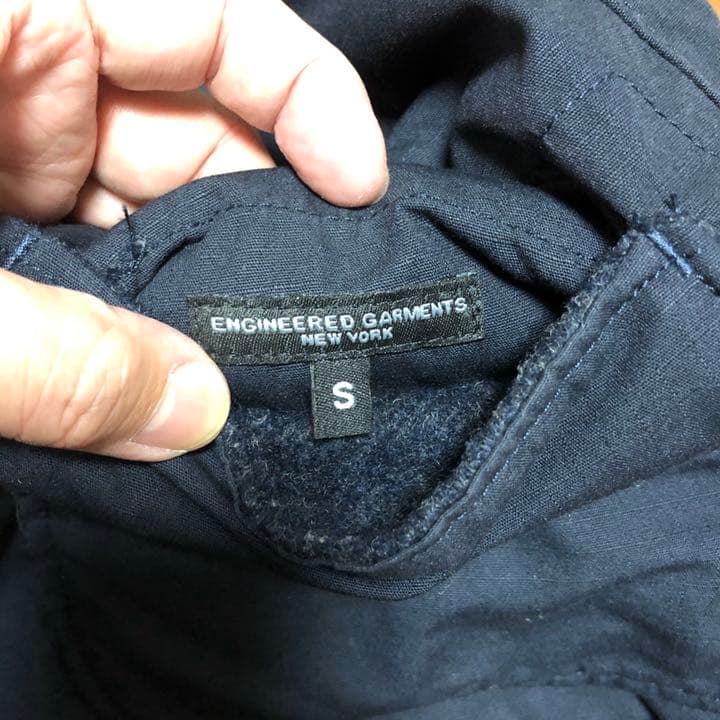 エンジニアードガーメンツ　リバーシブルオーバーベスト　ネイビー　S