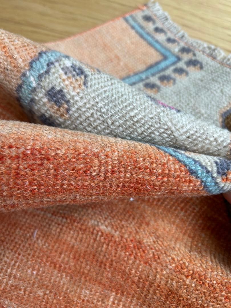 トライバルラグ・トルコヴィンテージラグ・ウール約65×195cm