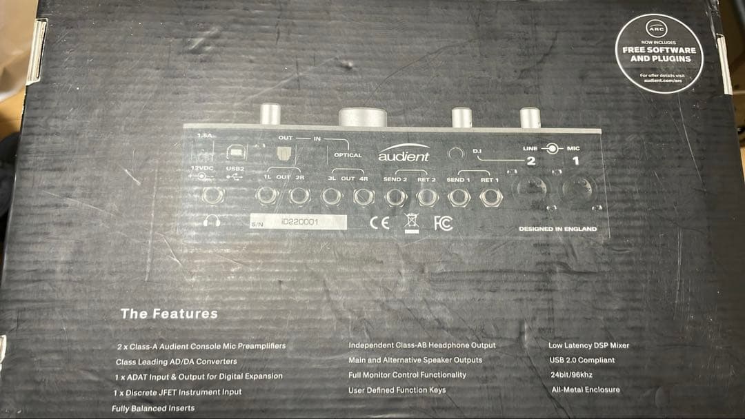 Audient iD22 10in/14outオーディオインターフェイス