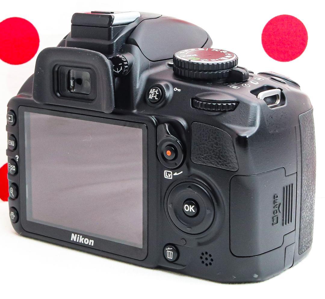 ニコン Nikon D3100❤スマホに転送❤人気機種❤小型軽量一眼レフ❤