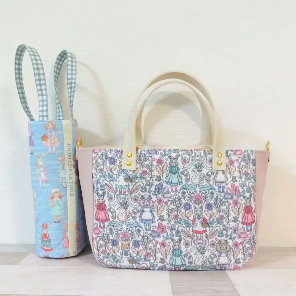 専用☆前ファスナーポケットバッグ＆水筒バッグ☆ ジョリーフルール