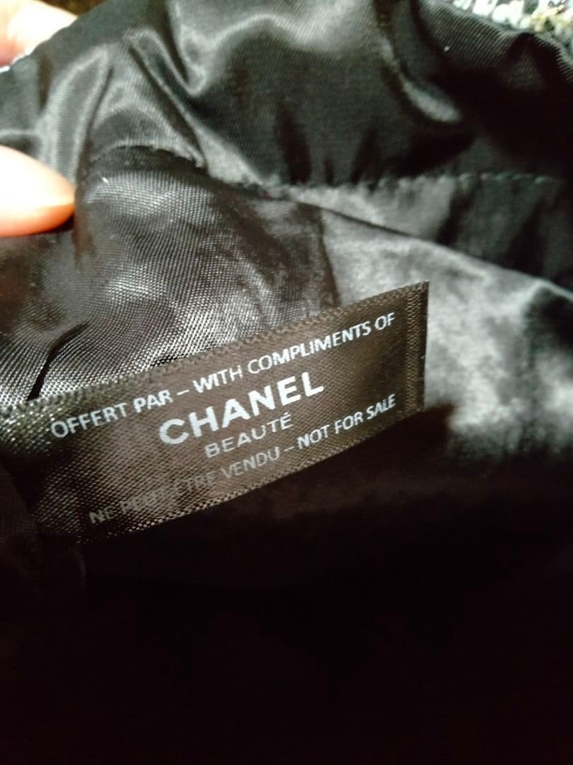 CHANEL ツイードトートバッグ スパンコール