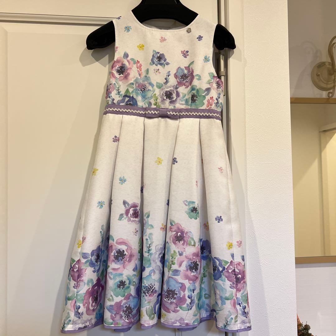 期間限定　ANNA SUI MINI フラワープリントドレス130cm