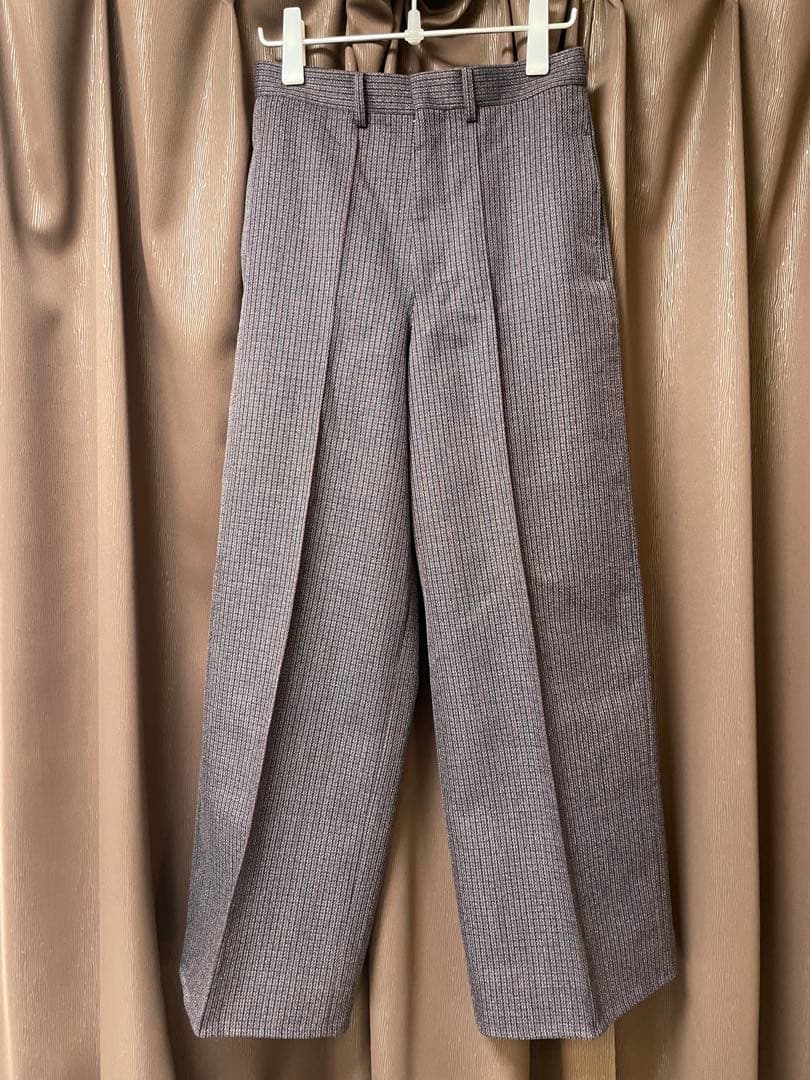 Beautiful People スラックス ベルト付き　ワイドストレート