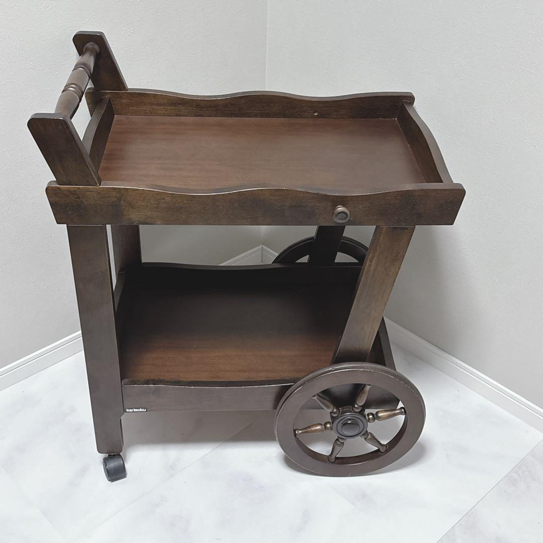karimoku カリモク キッチンワゴン ヴィンテージ　店舗 オブジェ　極美品