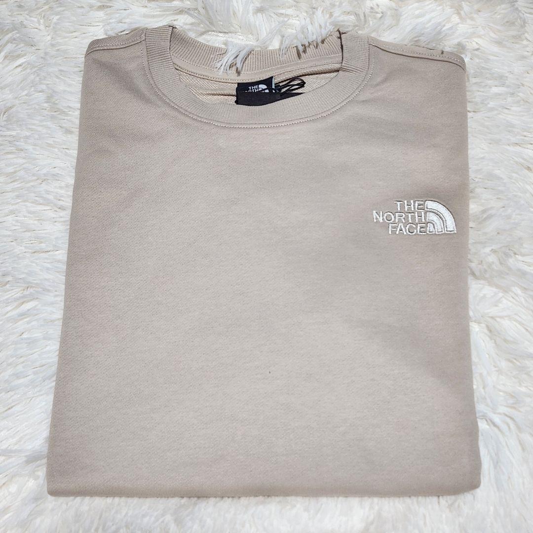 ノースフェイス　 スウェット トレーナー L 韓国　ベージュ　ブラウン　メンズ
