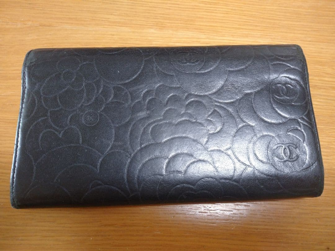専用です。CHANEL ブラック レザー 長財布 中古