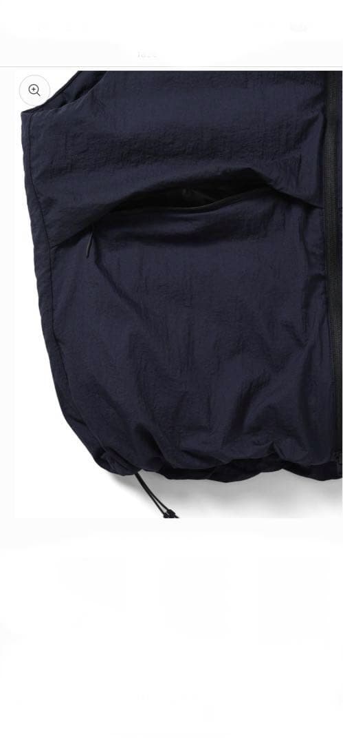 ネイビー ダウンベスト　ES.1 Light Down Vest