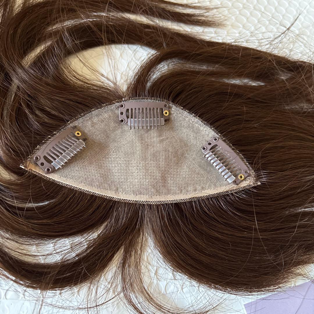 百合子ウィッグ　前髪ウィッグ　スズメ 　　　　　　　アッシュ系ブラウン　前髪あり