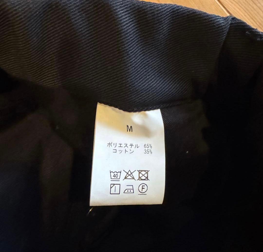 【ALOUND】■TWOTUCK TAPERED CHINO PANTS(黒M)