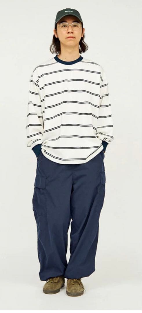 fresh service フレッシュサービス カーゴパンツ ネイビー