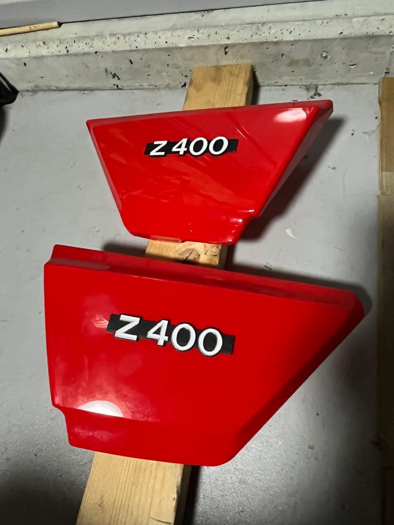 Z400FX Z400J 赤タンク サイドカバー リアカウル