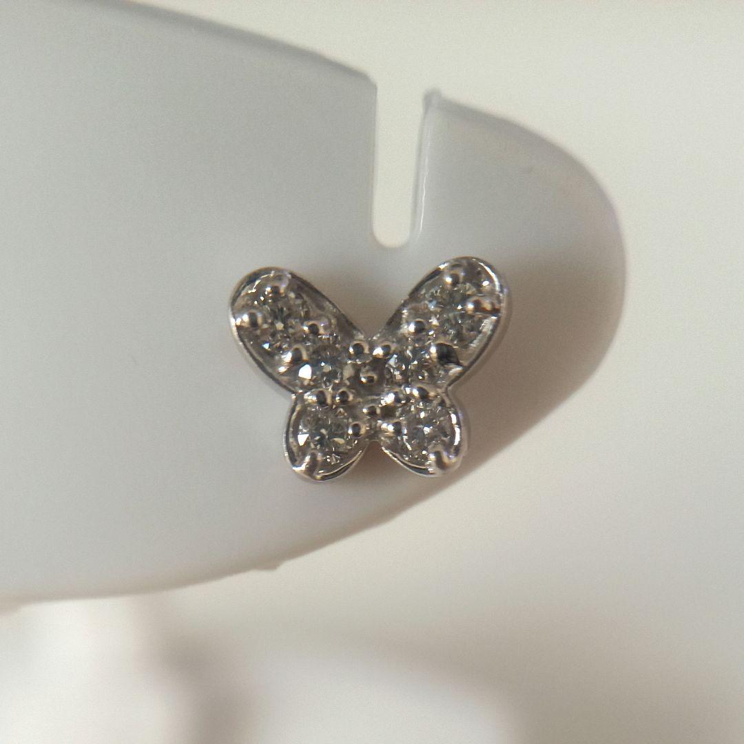専用 K18WG ダイヤモンド 蝶ピアス(両耳)