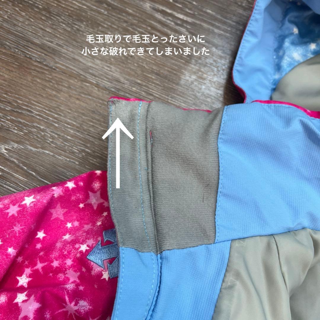 デサント　美品　　セットアップ　上下　スキーウェア　130 女の子