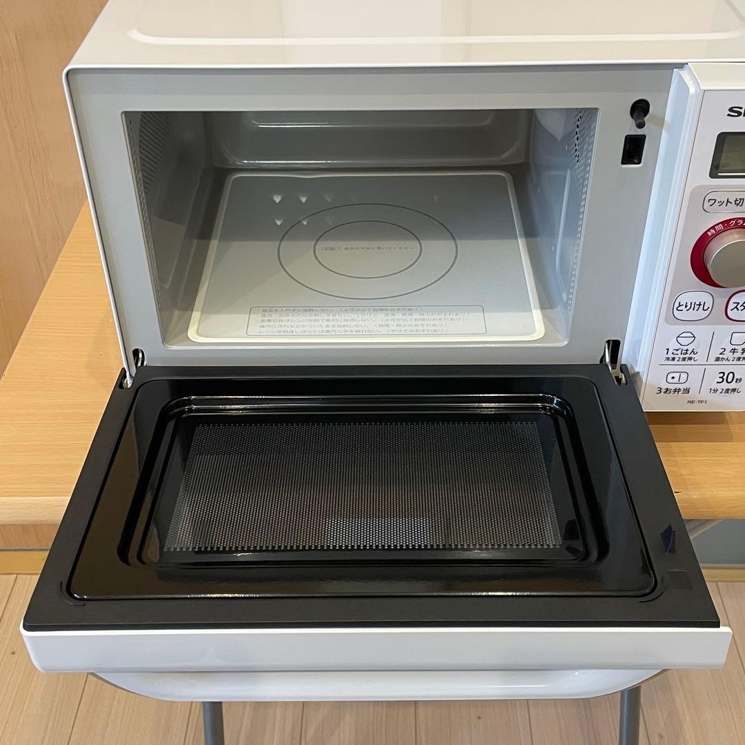 未使用品 SHARP シャープ RE-TF1-W ホワイト 電子レンジ