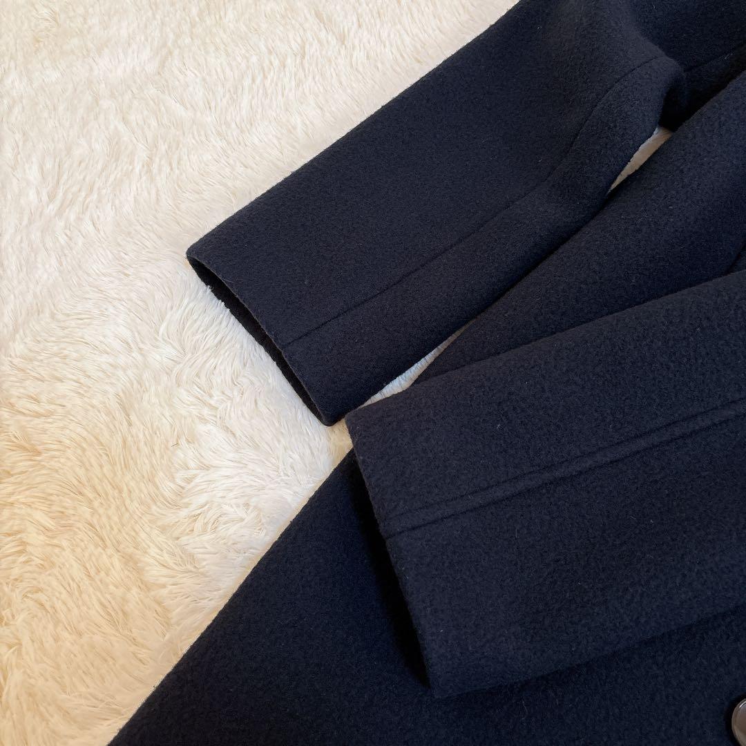 23AW☆theory luxe オーバーサイズ ウールピーコート ダブル