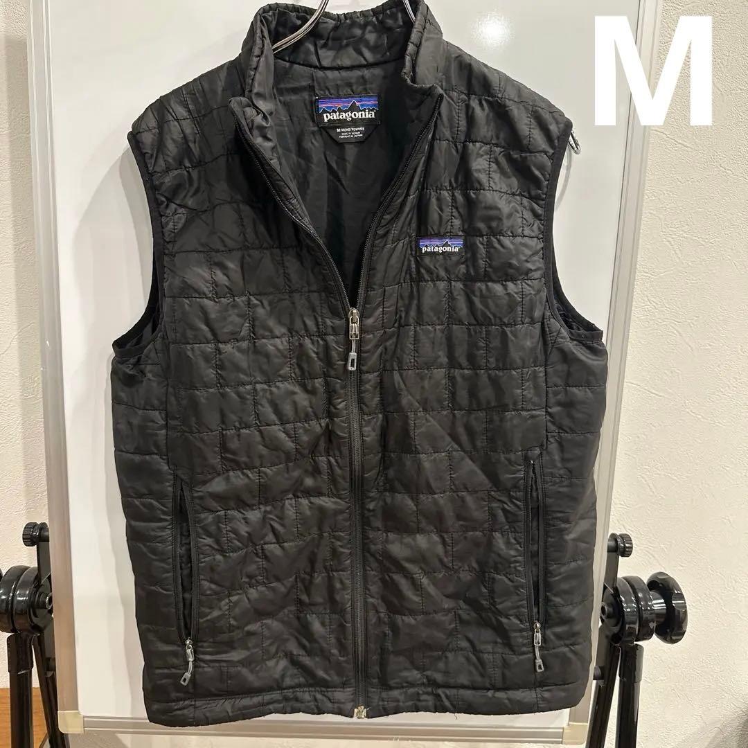 patagonia メンズ ナノパフ　ベスト M 黒　ダウン