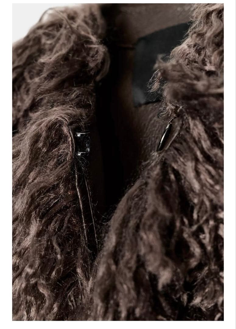 お値下げ！ZARAフェイクファーコート ブラウン S新品未使用！