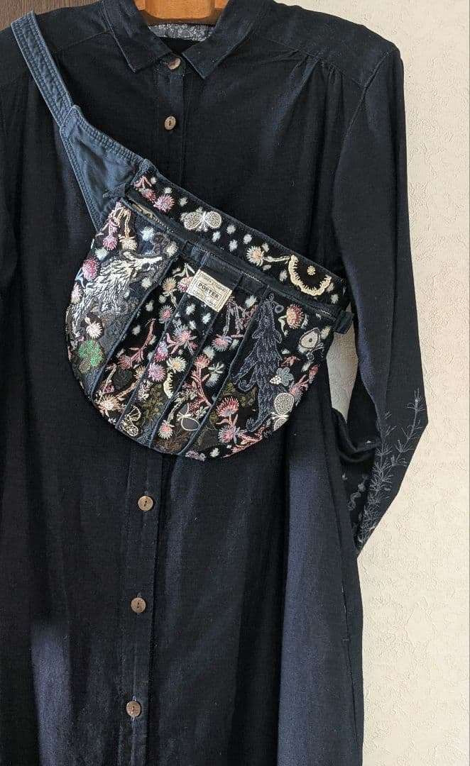 祝新春❗️《吉田カバンとWolf＆flower》古布藍染　ミナ　PJC　バッグ