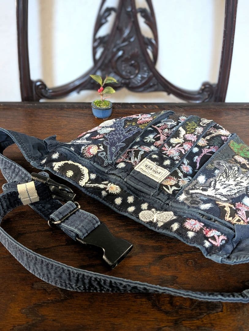 祝新春❗️《吉田カバンとWolf＆flower》古布藍染　ミナ　PJC　バッグ