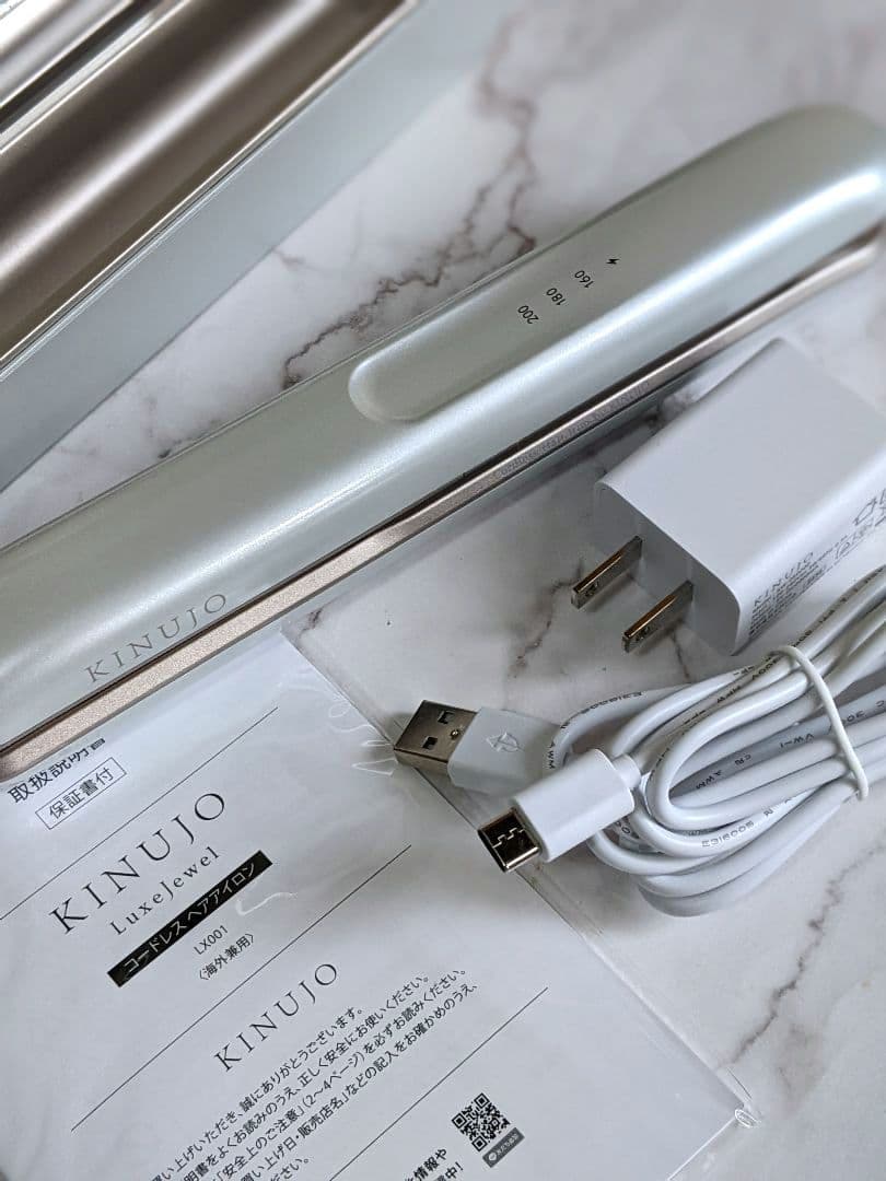 絹女　KINUJO コードレスヘアアイロン　ストレート