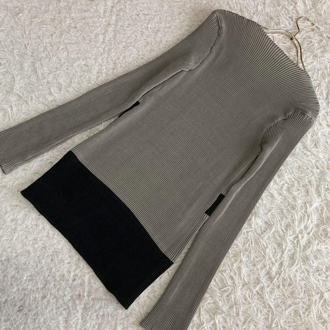 ISSEY MIYAKE プリーツカットソー グレー M オシャレ