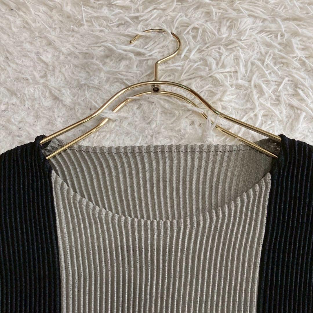 ISSEY MIYAKE プリーツカットソー グレー M オシャレ