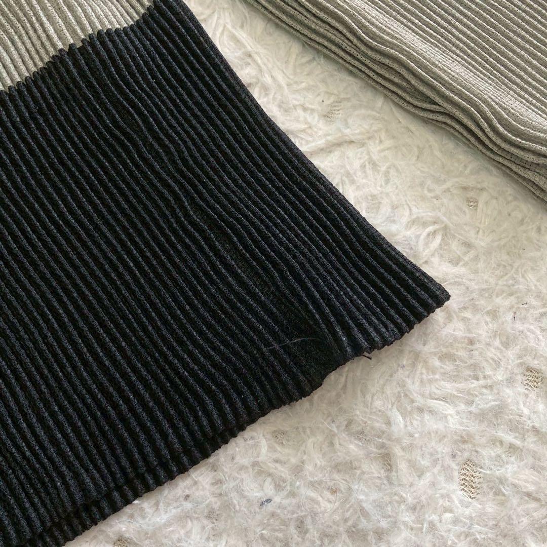 ISSEY MIYAKE プリーツカットソー グレー M オシャレ