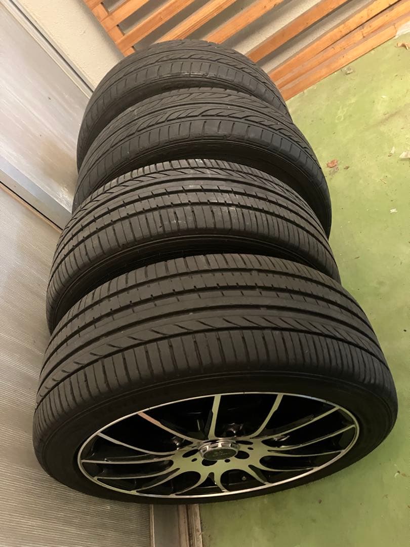 タイヤ　ホイール4本セット 215−45−17 100ピッチ