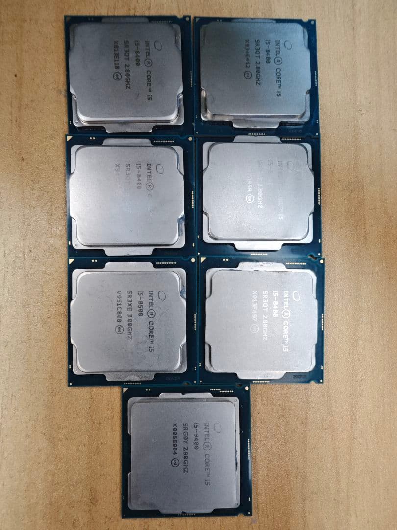 m*o様 Intel I5CPU 7枚セット