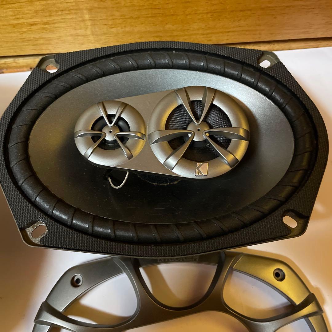 KICKER ES693 楕円スピーカー 4Ω 取り付けフレーム付き