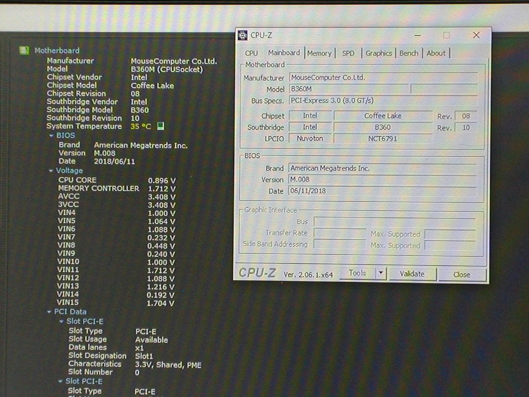 マザーボード Asrock B360M LGA1151