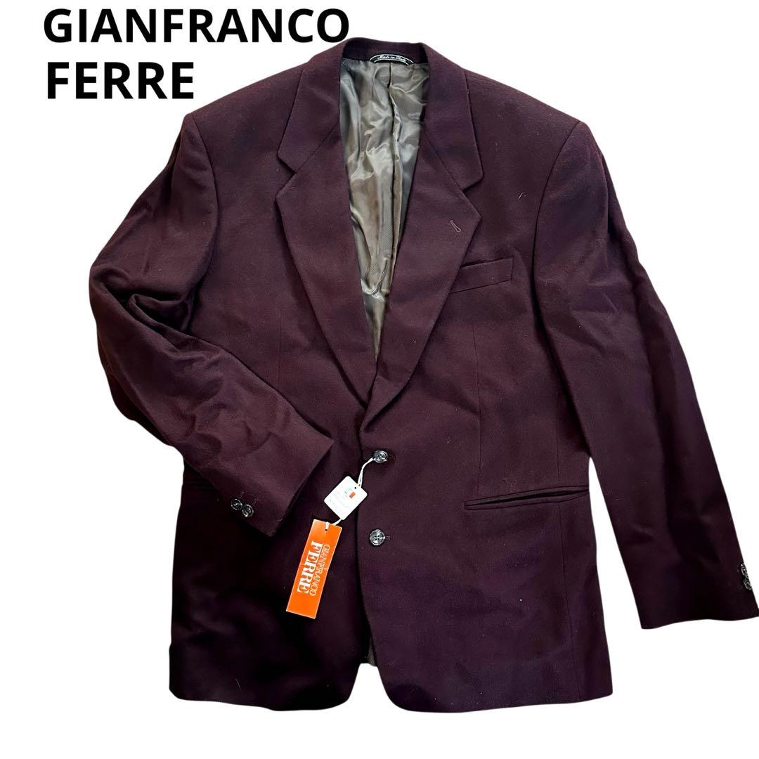 定価14万！ジャンフランコフェレ　 バーガンディ テーラードジャケット