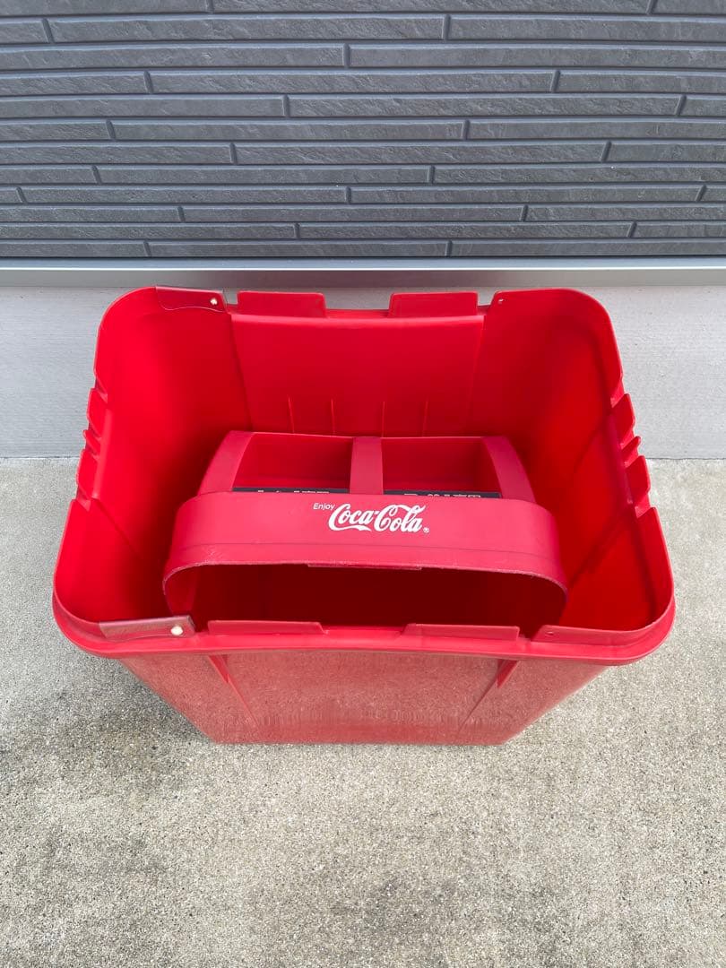 コカコーラ　缶瓶ペットボトル　ダストボックス　ダブルタイプ　ゴミ箱