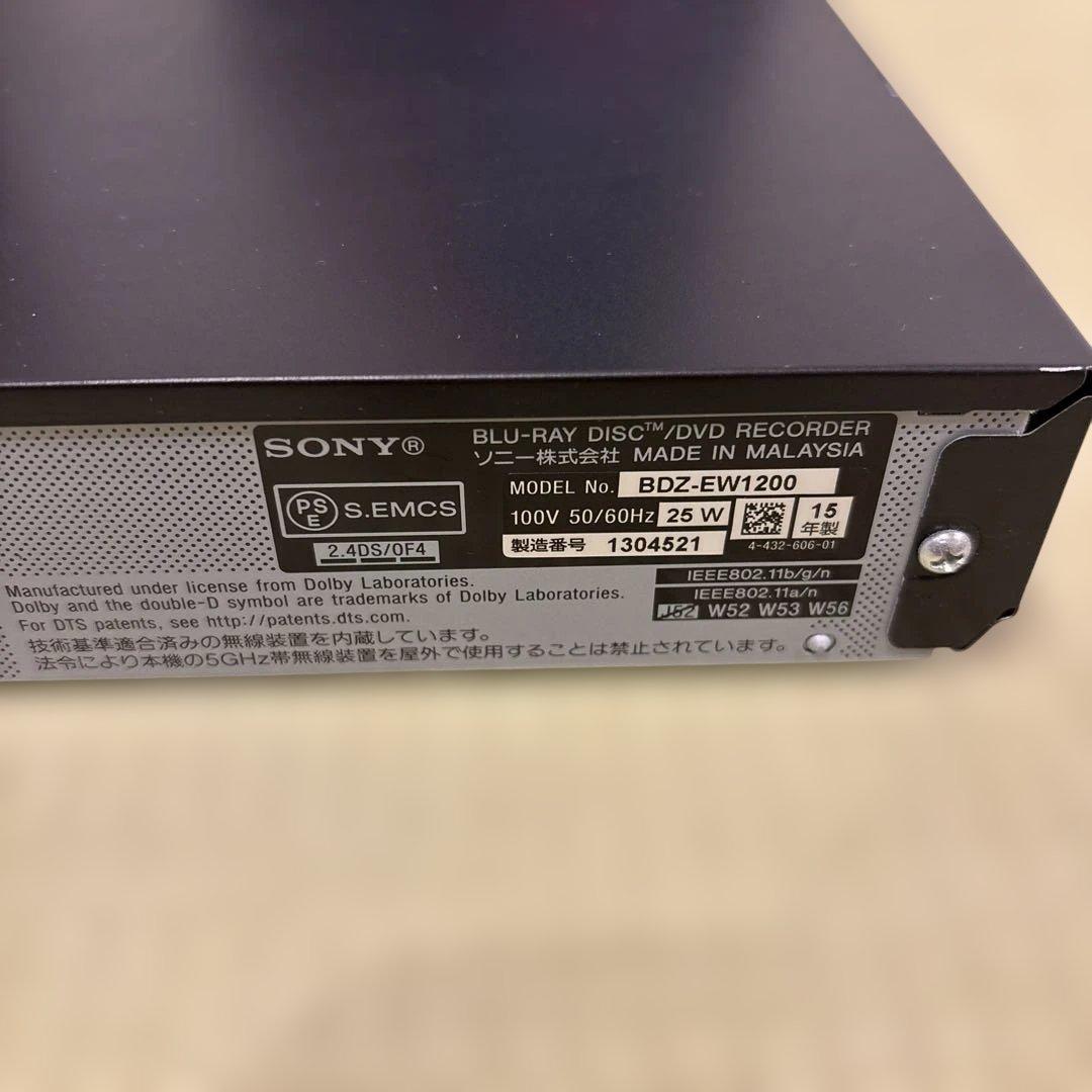 SONY BDZ-EW1200 1TB ブルーレイレコーダー(動作確認済)