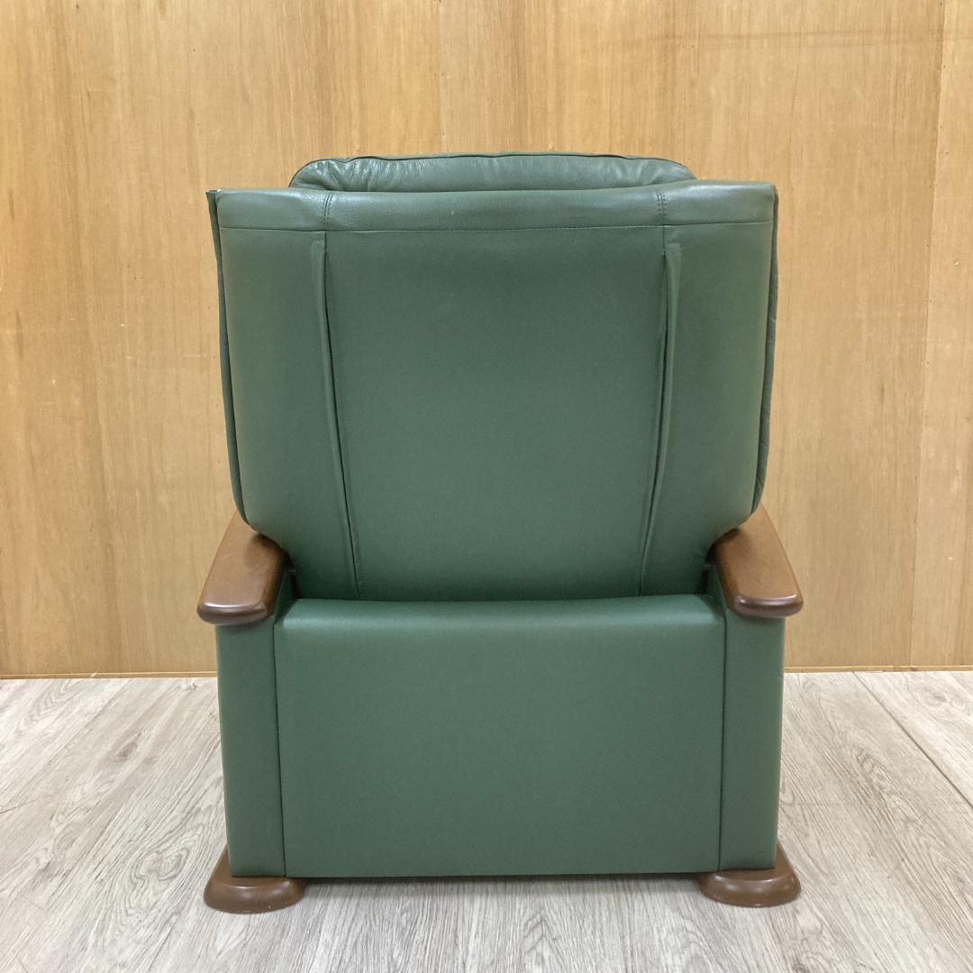 冨士ファニチア　リクライニングソファ　シングルソファ　本革