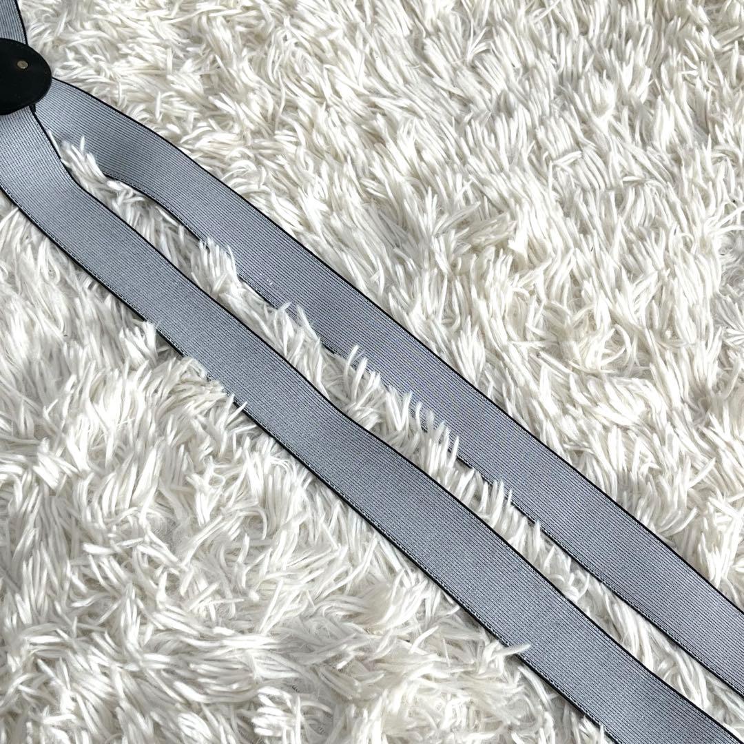 【極美品】ヴェルサーチ　サスペンダー　メデューサ　ゴールド金具　グレカ模様　ゴム