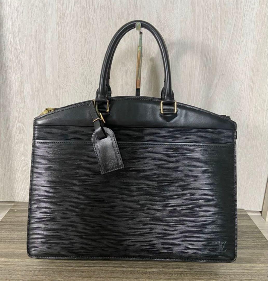 サ*a様 ルイヴィトン ビジネスバッグ エピ リヴィエラ レザー ブラック　チャ