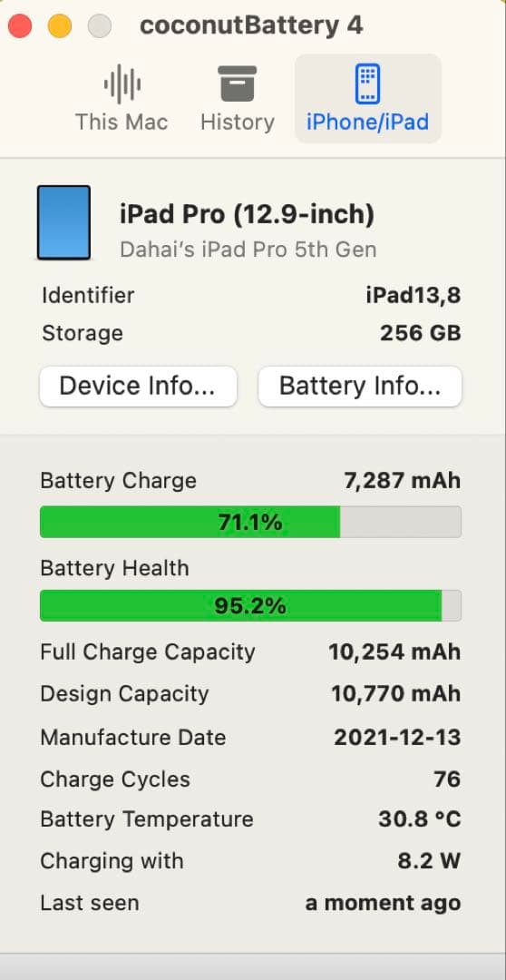 【美品】iPad Pro 12.9 インチ 第5世代 256GB