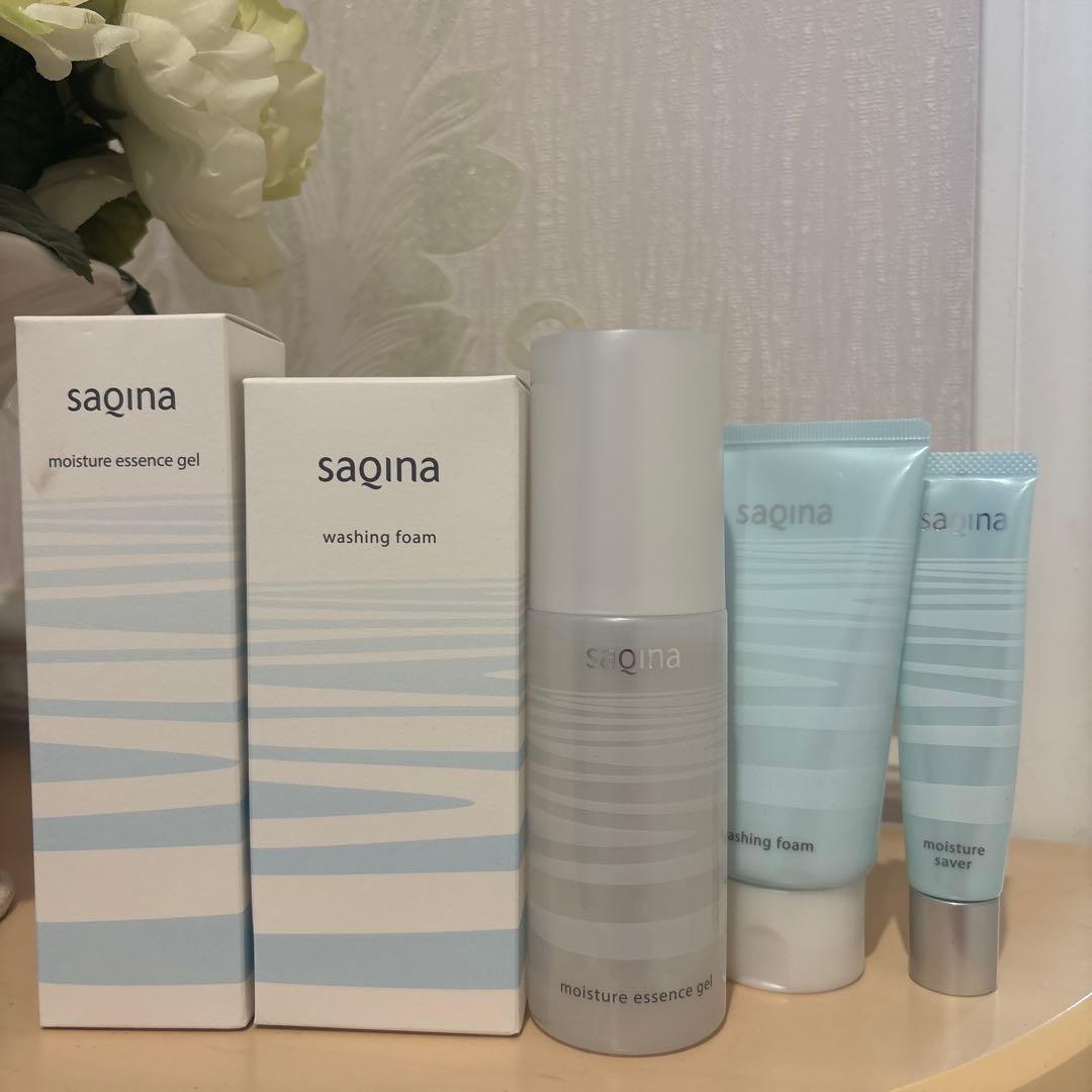 saqina 洗顔 モイスチャーサーバー エッセンスジェル♡·͜·ᰔᩚ正規サロン購入