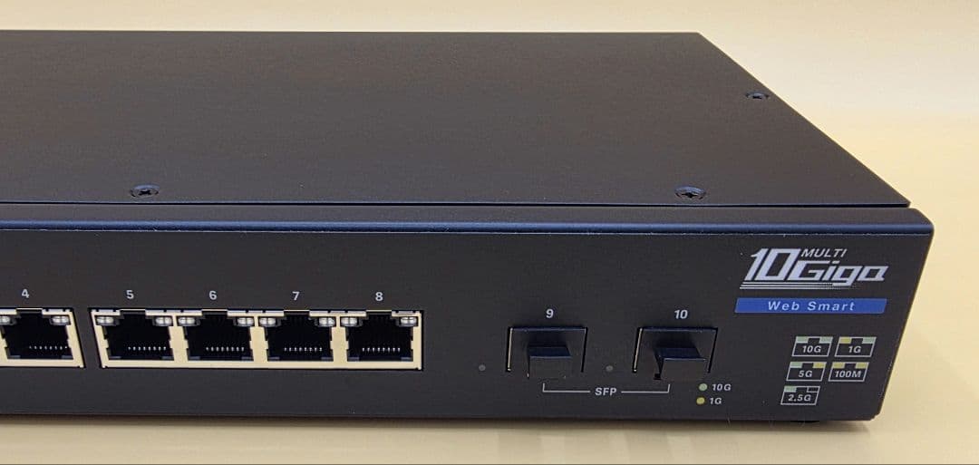 ELECOM 10G対応 L2スマートスイッチ EHB-SX2B08F ②