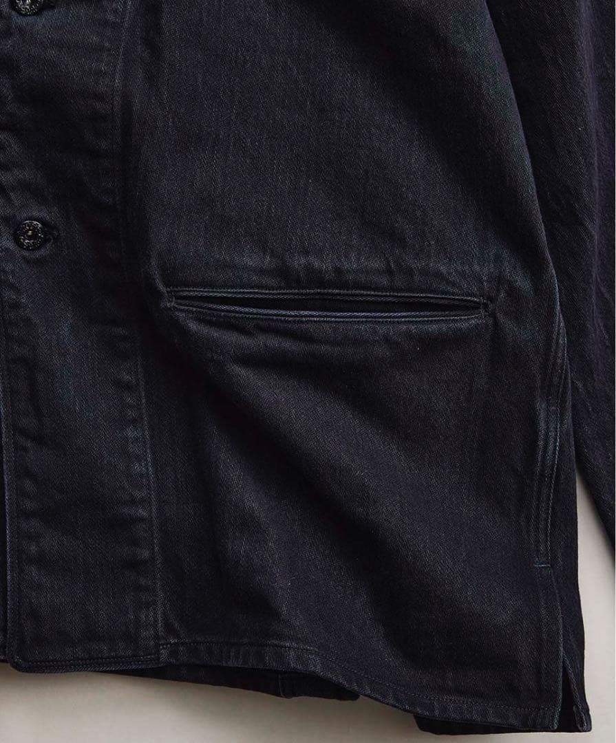 ナイスネス　B.rollo ブラックサテンワークジャケット