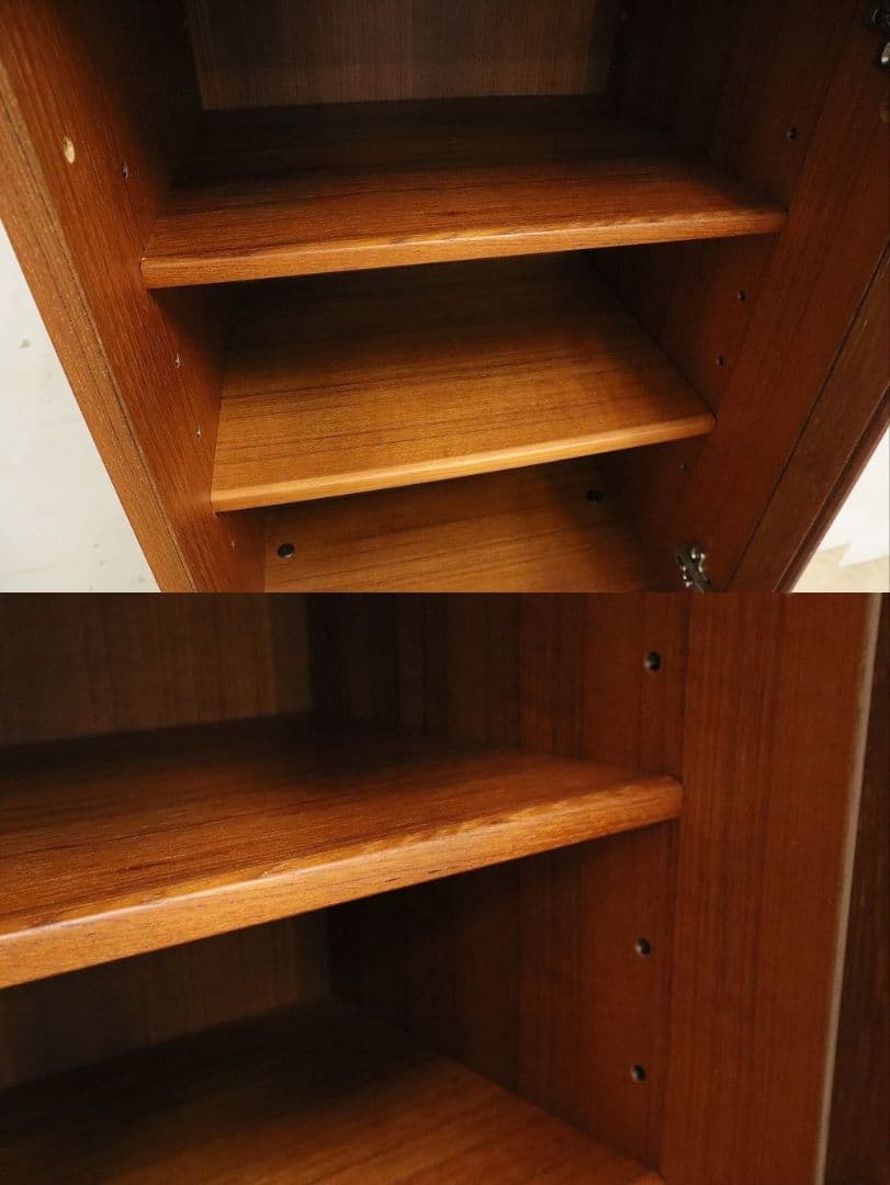 ジャパンヴィンテージ【日田工芸】チーク材 キャビネット飾り棚・収納・北欧スタイル