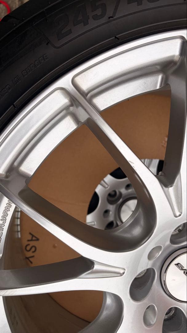 と*も様 RAYS ホムラ HOMURA 2×7 18インチ　＋　ほぼ新品タイヤ