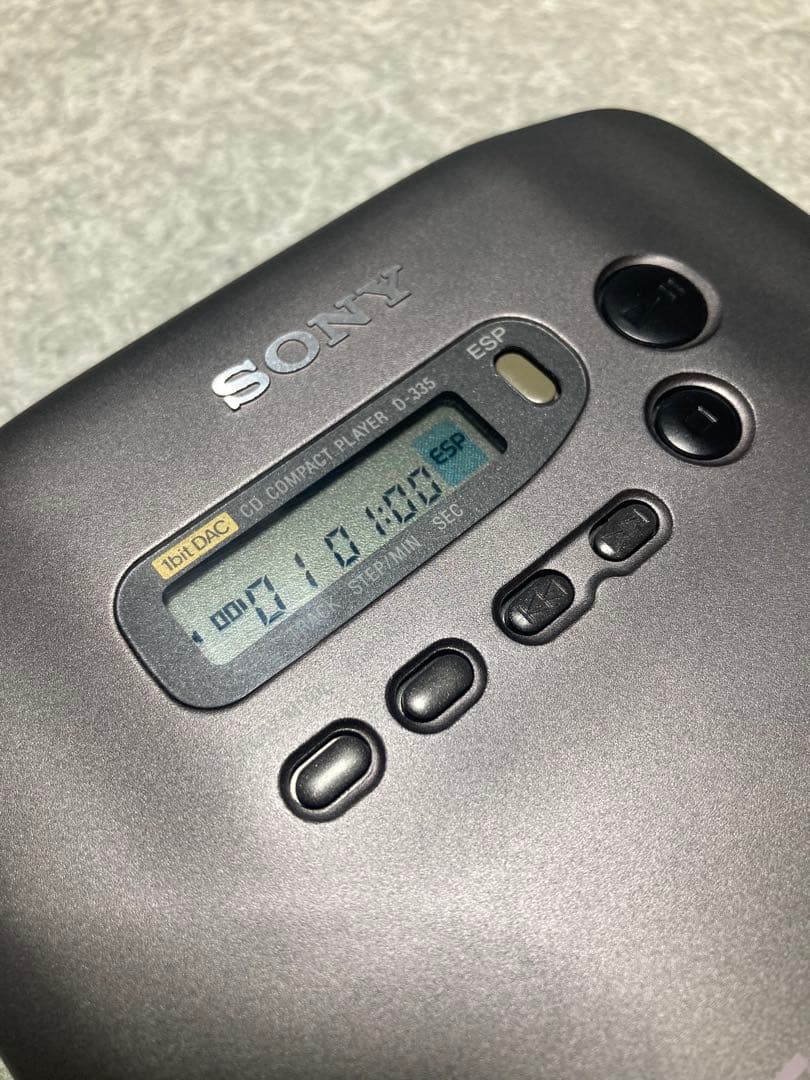 SONY ポータブルCDプレーヤー D-335 Discman ESP 動作品