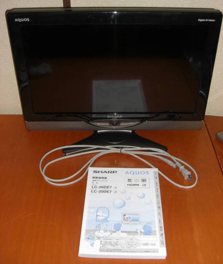 SHARP　シャープ　AQUOS　アクオス　LC-20DE7