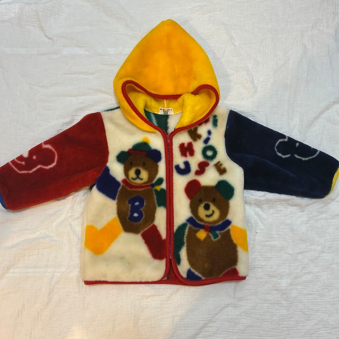 ミキハウス　Baby レトロ　フリース　ボア　ジャケット　コート　100サイズ